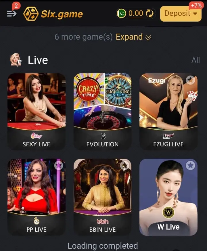 Six Game Registration
